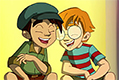 Cartone animato Paolo e Giovanni.