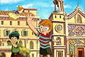 Cartone animato Paolo e Giovanni.